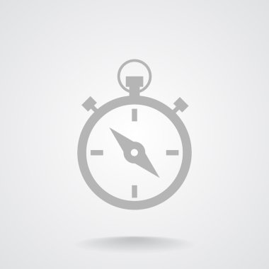 Basit anahat kronometre web simgesi