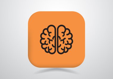 İnsan beyni web simgesi