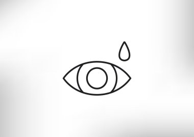 Basit simge göz damlası