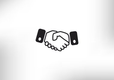 El sıkışma web simgesi, dostluk kavramı