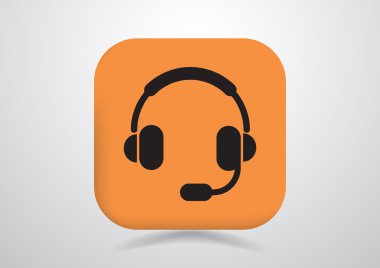 Kulaklık garniture web simgesi