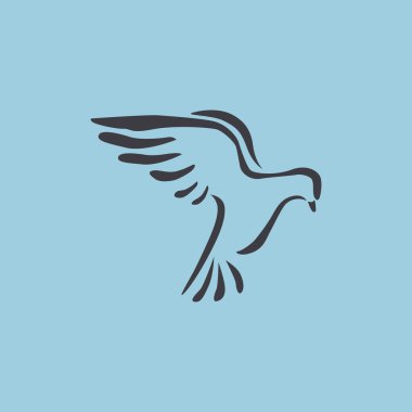 Güvercin basit web simgesi