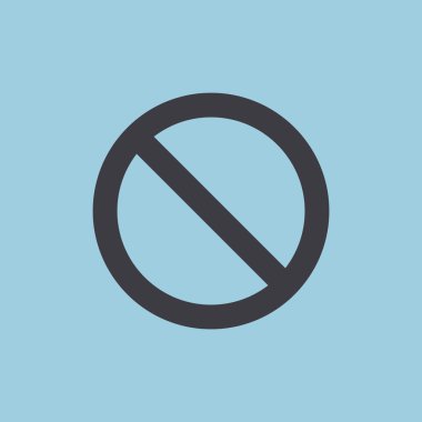 yasak işareti web simgesi