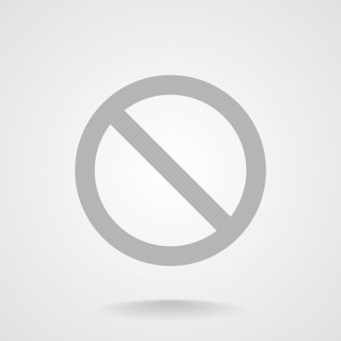 yasak işareti web simgesi