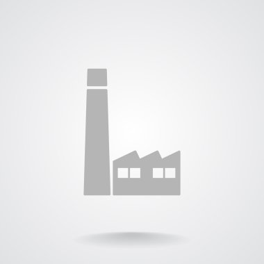 Fabrika binaları web simgesi