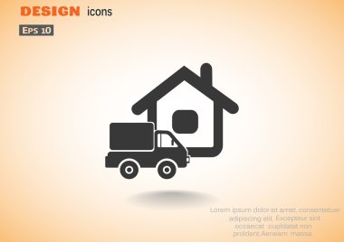 Kamyon evi web simgesinin yanında