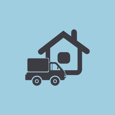 Kamyon evi web simgesinin yanında