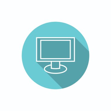 Boş monitör ekran web simgesi