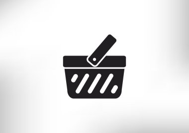 Alışveriş sepeti basit web simgesi