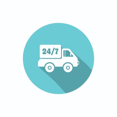 Kesintisiz sembolü ile kamyon