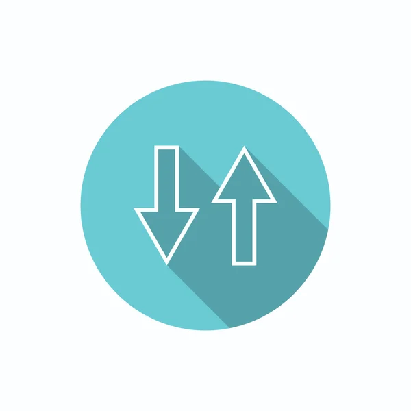 Two arrows icon, reverse concept — Stock Vector