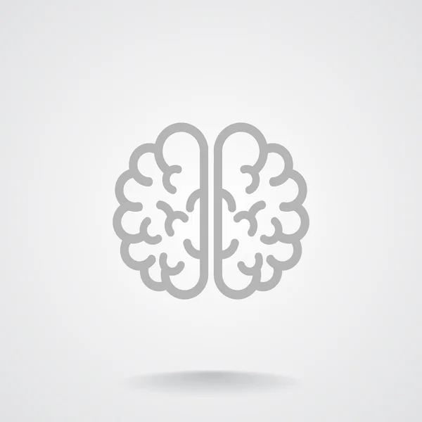 Ανθρώπινος εγκέφαλος εικονίδιο web — Διανυσματικό Αρχείο