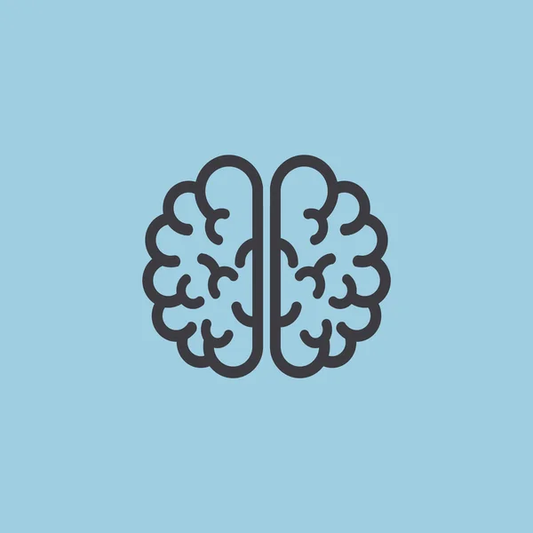 Icono web cerebro humano — Vector de stock