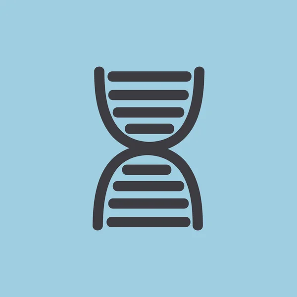 DNA genetics web pictogram — Stockvector