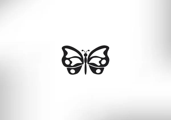 Icono web mariposa simple — Vector de stock