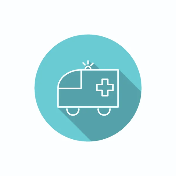Ambulance auto web pictogram — Stockvector
