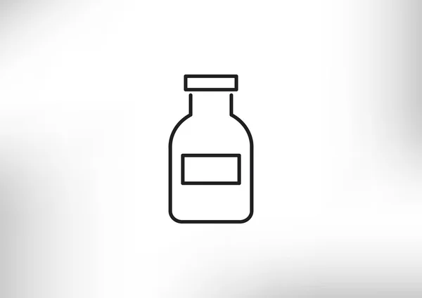 Icono web botella de medicina — Vector de stock