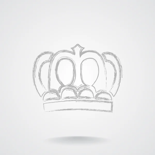 Icono de corona, concepto vip — Vector de stock