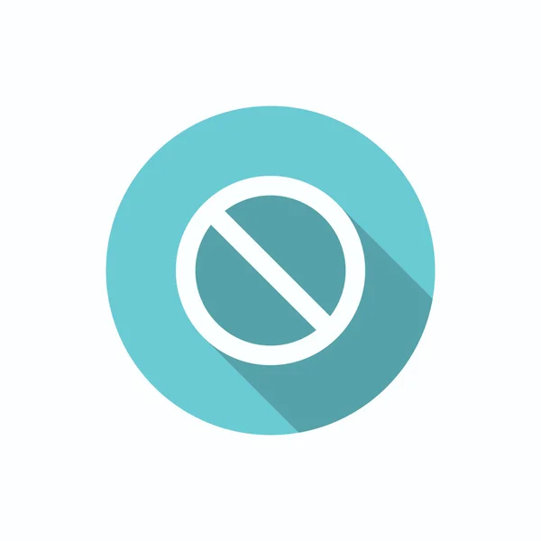 Yasak işareti web simgesi — Stok Vektör