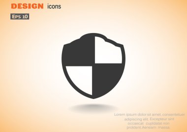 Basit kalkan web simgesi