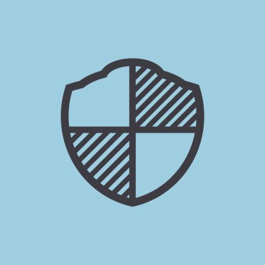 Basit kalkan web simgesi