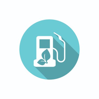 Eko yakıt basit simgesi