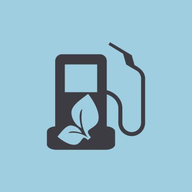 Eko yakıt basit simgesi