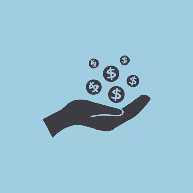 İnsan eline düşen paraları