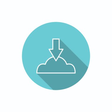 Bulut dosya download simgesi