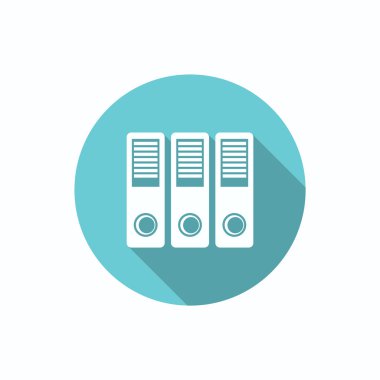 Belge klasörleri basit simgesi