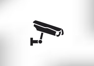 Gözetim kamera basit simgesi