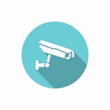 Gözetim kamera basit simgesi