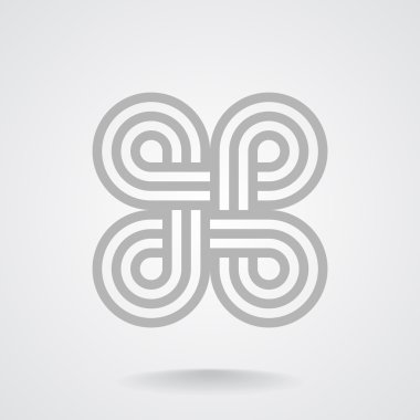 Eğrisi simetrik şekiller desen