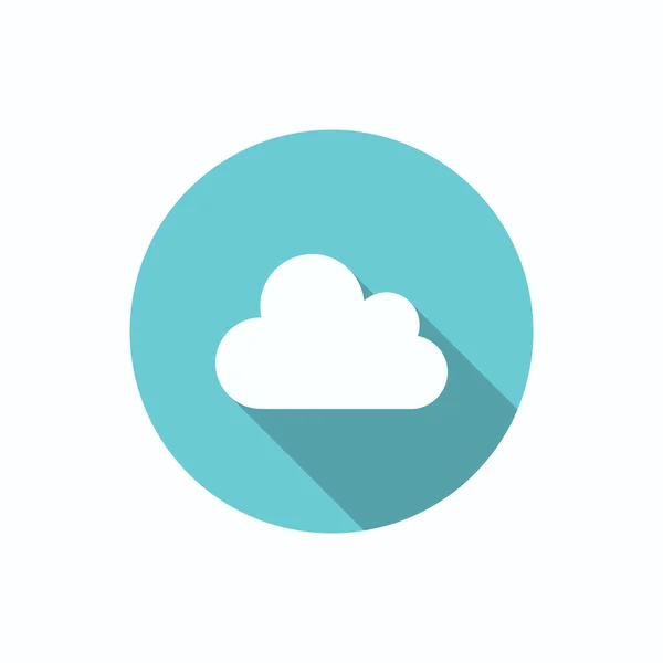 Einfache Umrisse Cloud Web-Symbol — Stockvektor