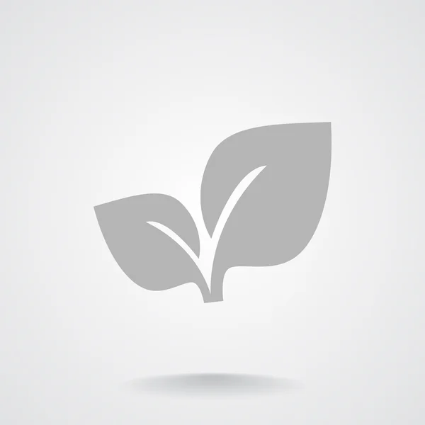 Bladeren eenvoudig organische concept — Stockvector