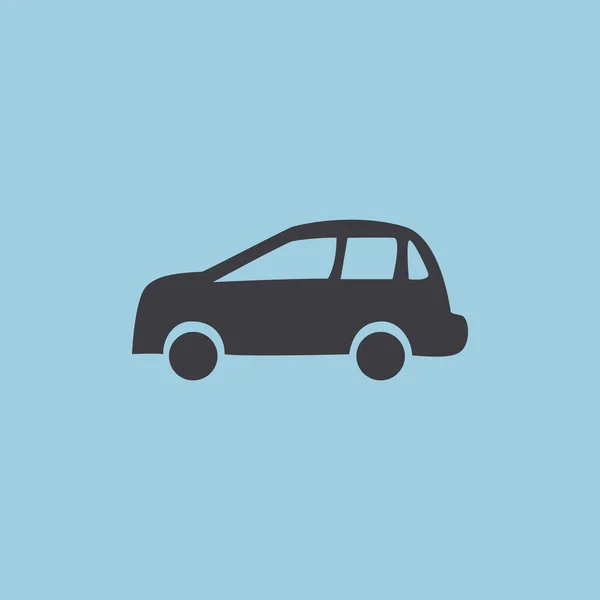 Icono web de coche simple — Vector de stock