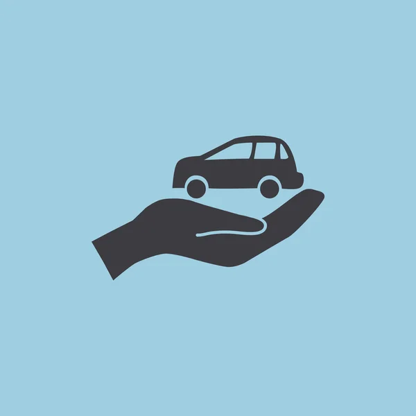 Car protection concept icon — Stock Vector