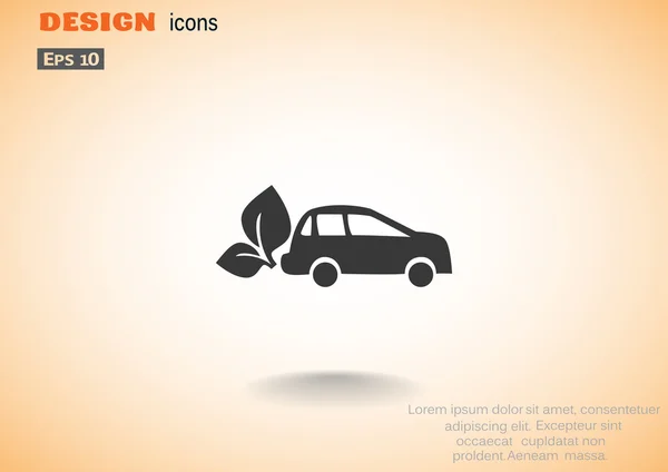 Eco carburant icône simple — Image vectorielle