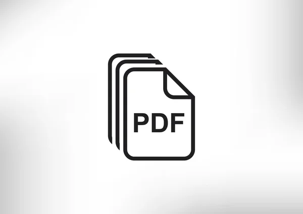 Dateien pdf einfaches Web-Symbol — Stockvektor