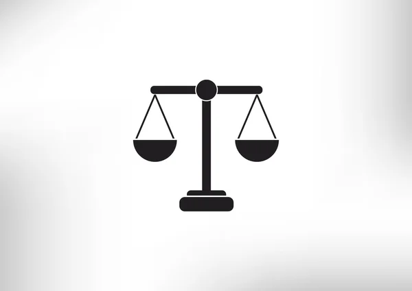 Scales of justice simple web icon — Stock Vector