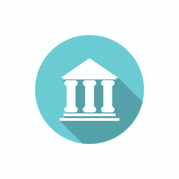 Bank building symbol icon — Stock Vector