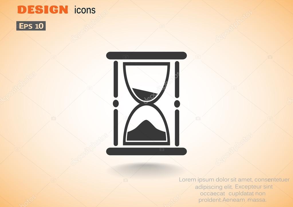 Sand clock web icon
