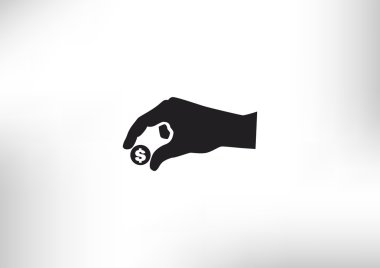 Anahat vektör çizim sadaka vermek