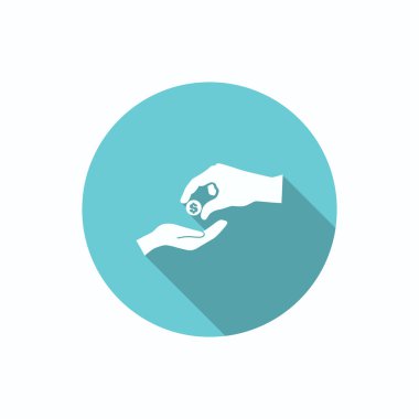 Anahat vektör çizim sadaka vermek