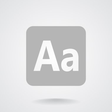 Smartphone alfabe işareti simgesi