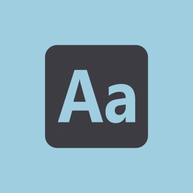 Smartphone alfabe işareti simgesi