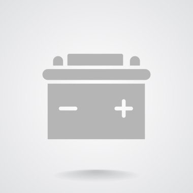 Basit araba pil web simgesi