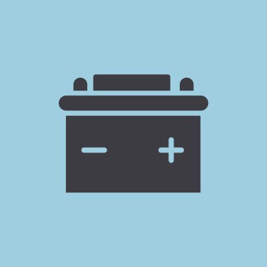 Basit araba pil web simgesi