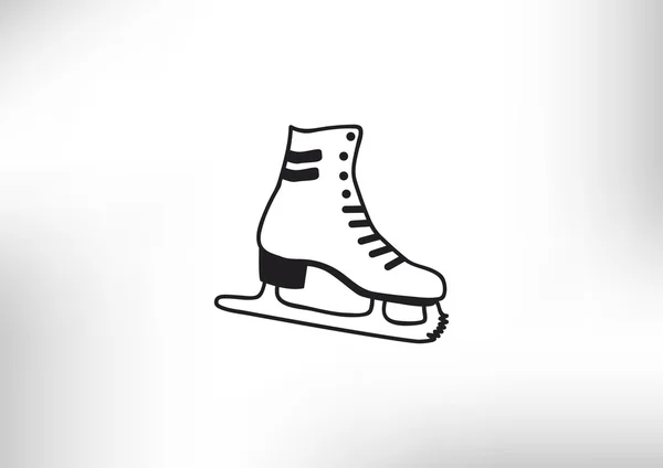 Skate schoen web pictogram — Stockvector