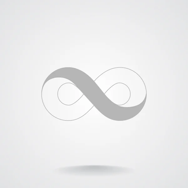 Infinity symboolpictogram web — Stockvector